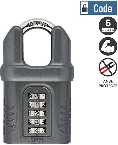 Miniatura 3 de ABU15865CS 158CS65 - Candado de combinación de grillete cerrado de 2.559 in (5 dígitos)