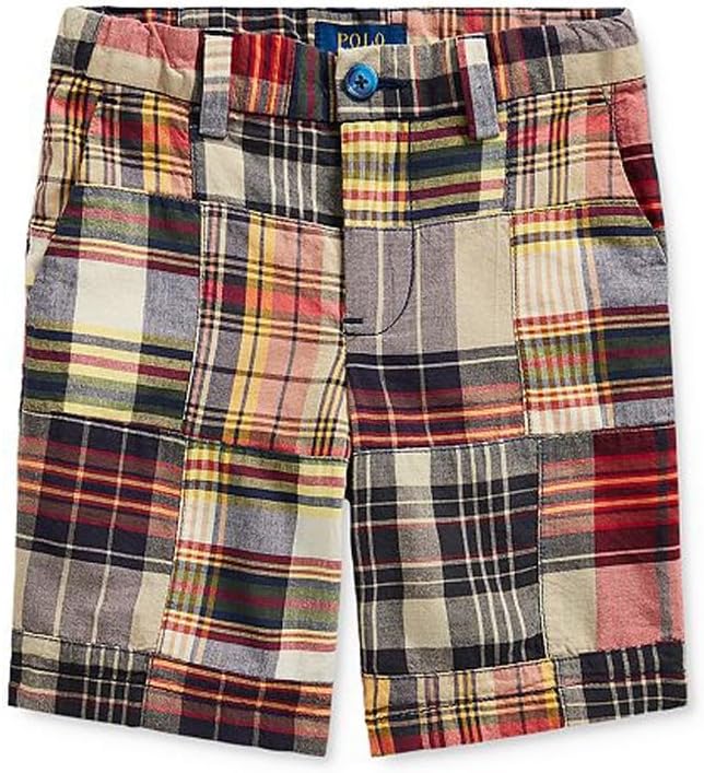 POLO RALPH LAUREN Boys Plaid Madras Short 3 3T Multi