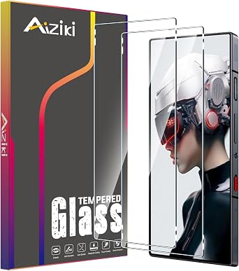 2 Pack Designed for Red Magic 9 Pro Screen Protector Tempered Glass, Ultra Resistant, Scratch-Resistant, Bubble Free for Red Magic 9 Pro/9 Pro+ Screen Protector, Case Friendly
