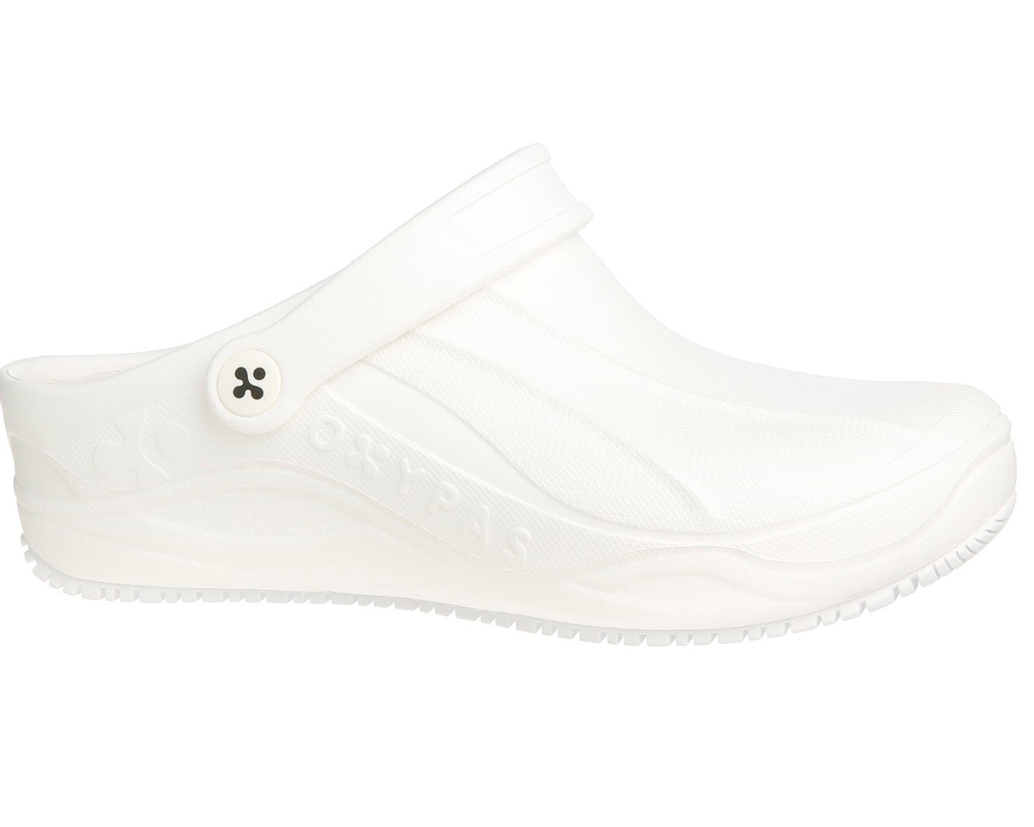 Oxypas 'Smooth' Anti-Slip, Anti-Static Clog, Suitable for Doctors, Nurses and All Medical Professionals (EU 36, White)