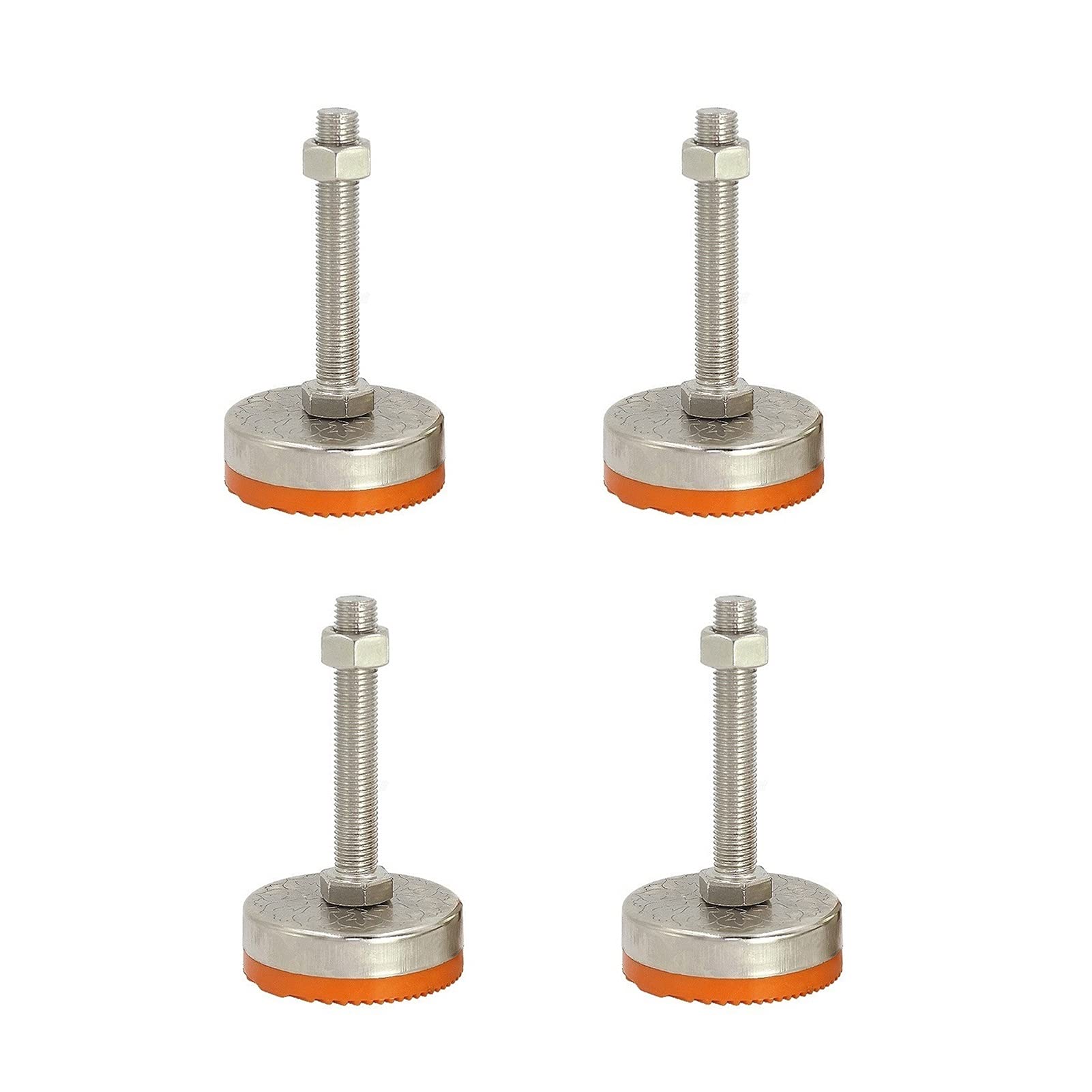 Niveladores de muebles, enderezador de patas ajustable roscado de acero al carbono a prueba de golpes, pies autonivelantes, diámetro de la base de 2.8 pulgadas, 3.5 pulgadas, adecuado, armarios y