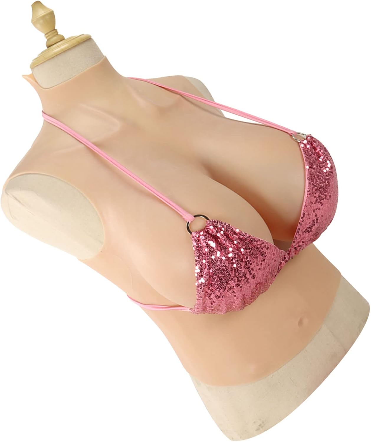 WQCZM Formas de Mama de Medio Cuerpo de Las Reinas de Arrastre Llena de Silicona para los travestis k Copa transgénero Tetas Falsas potenciador