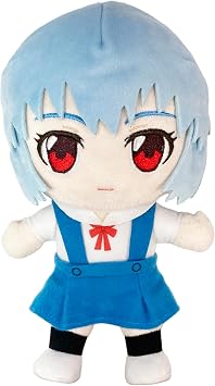 Great Eastern Entertainment Evangelion New Movie - Rei Ayanami School Uniform Movable Ver Plush 8" H