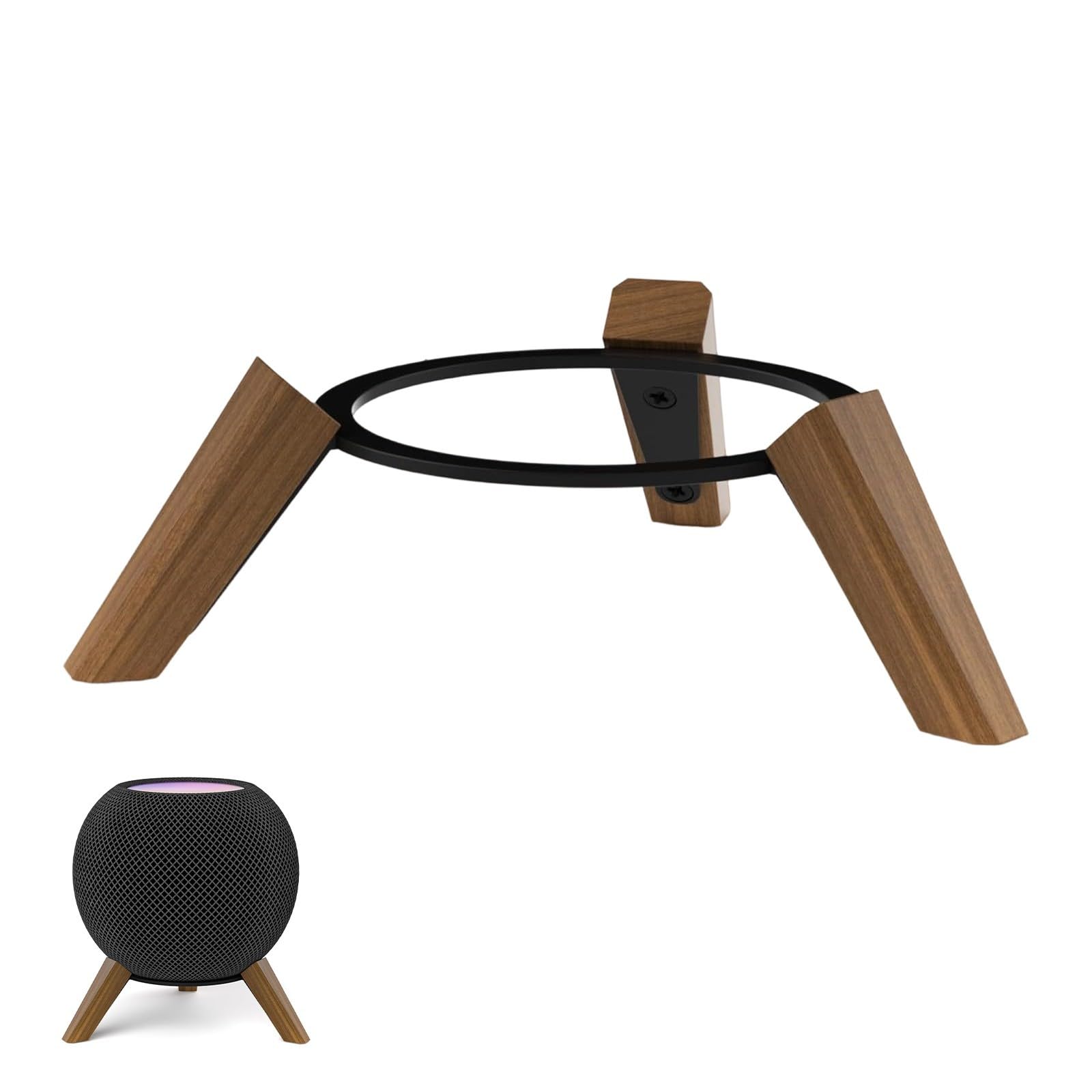 Soporte de barra de sonido pequeña base de madera estable para altavoz 7