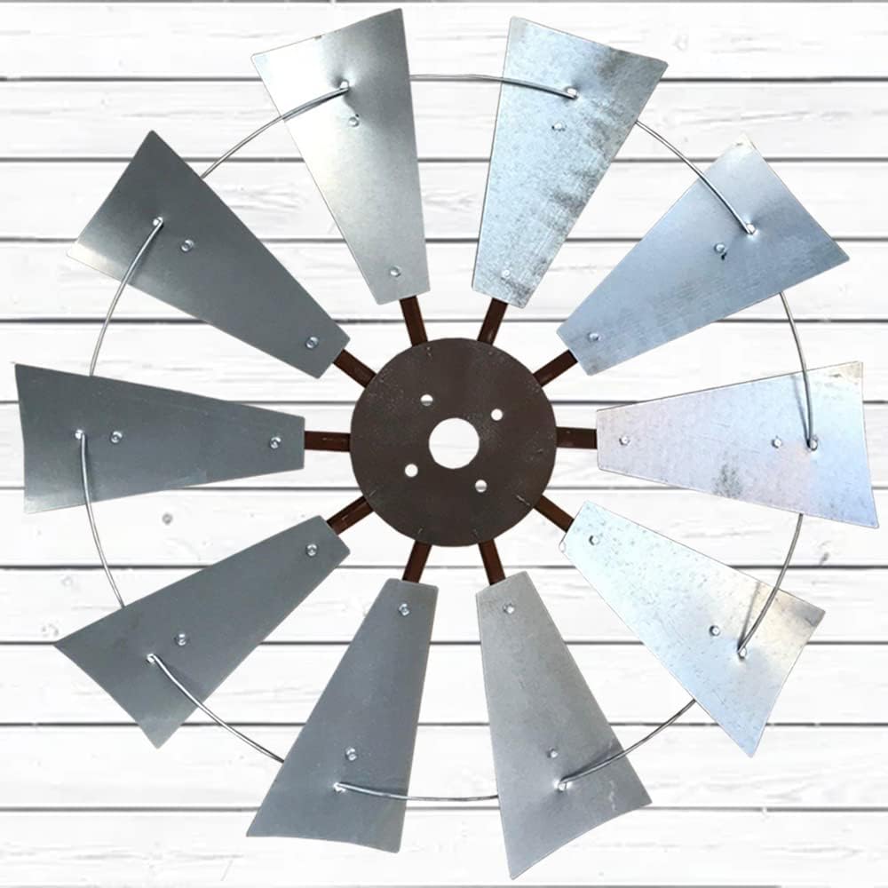 Scott Windmills 30-inch Industrial Windmill Fan Wall Sculpture Home Decor