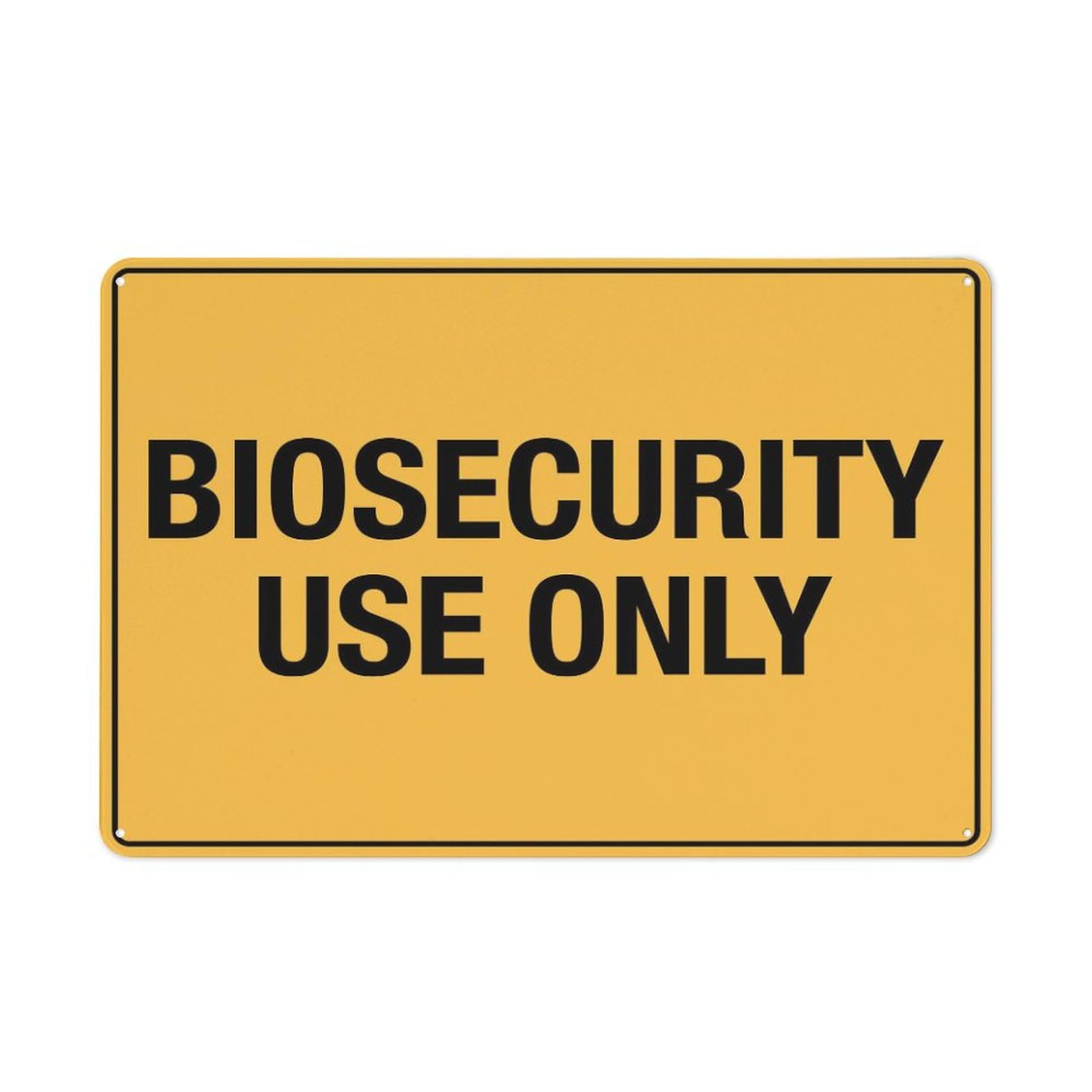 Xewazd A1896 Tin Sign Biosecurity Use Only 8"X12" Rust-Resistant Aluminum Sign - Indoor & Outdoor Use For Fence & Yard