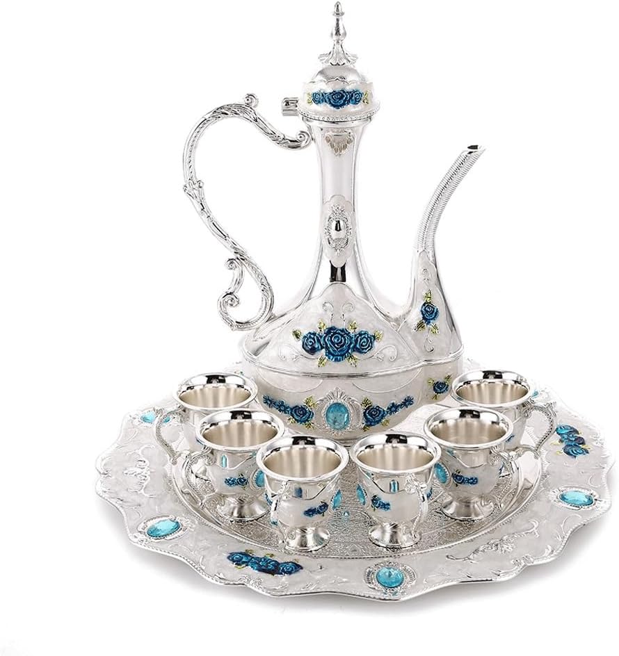 Metal Wine Set Home Restaurant Decoration Banquet Drinking Equipment Relief