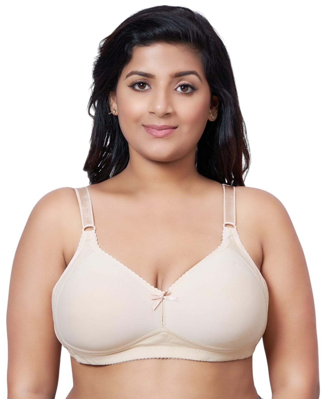 Women Full Coverage Plus Size Padded Everyday Bra, Size 40B-44B