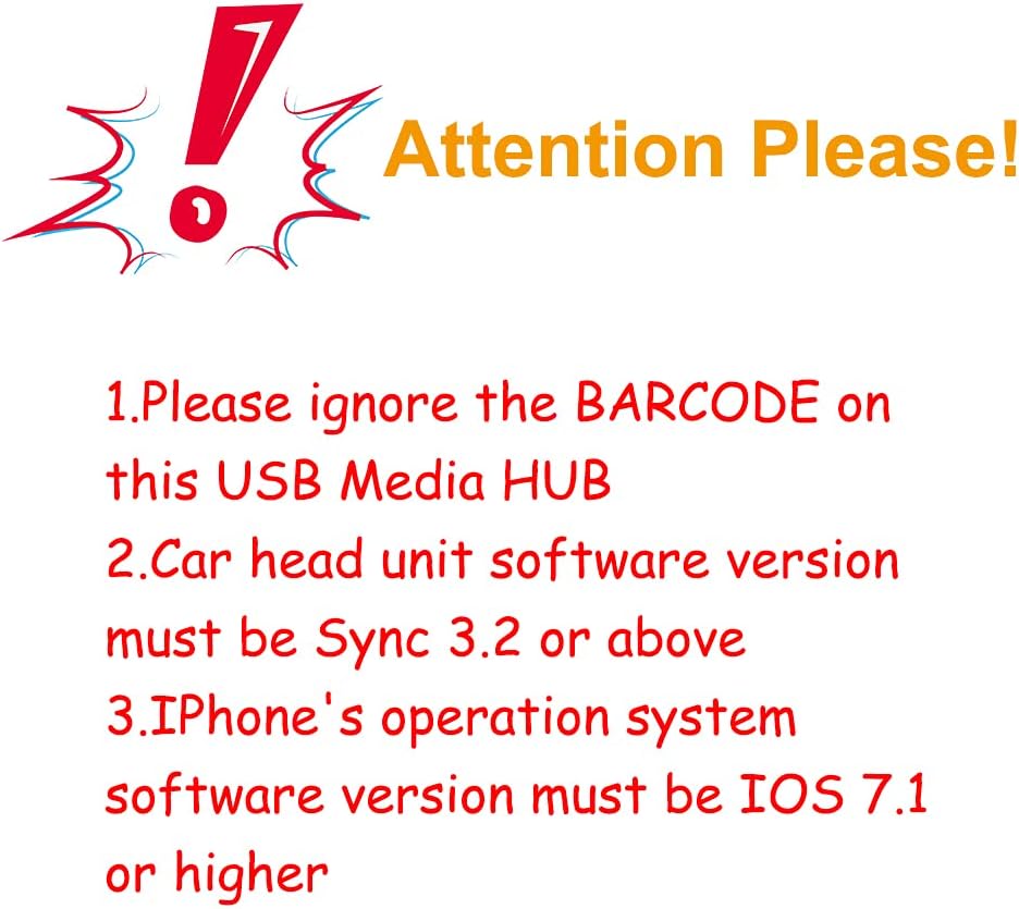 سازگار با فورد CARPLAY SYNC 3 فقط HC3Z-19A387-B Blue