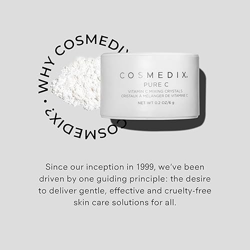 Miniatura 6 de COSMEDIX Pure C - Cristales mezcladores de vitamina C - Polvo facial puro de vitamina C - Aumenta otros productos para el cuidado de la piel facial