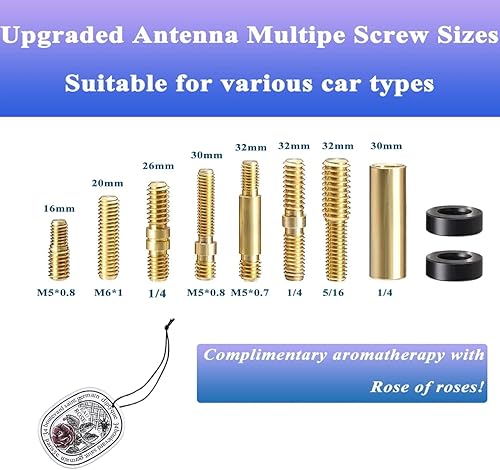 Miniatura 6 de Antena de coche compatible con Jeep Wrangler JK y JL Gladiator y Ford F150 y Dodge RAM - Antena de repuesto para auto, camión, SUV, antena 50 Cal
