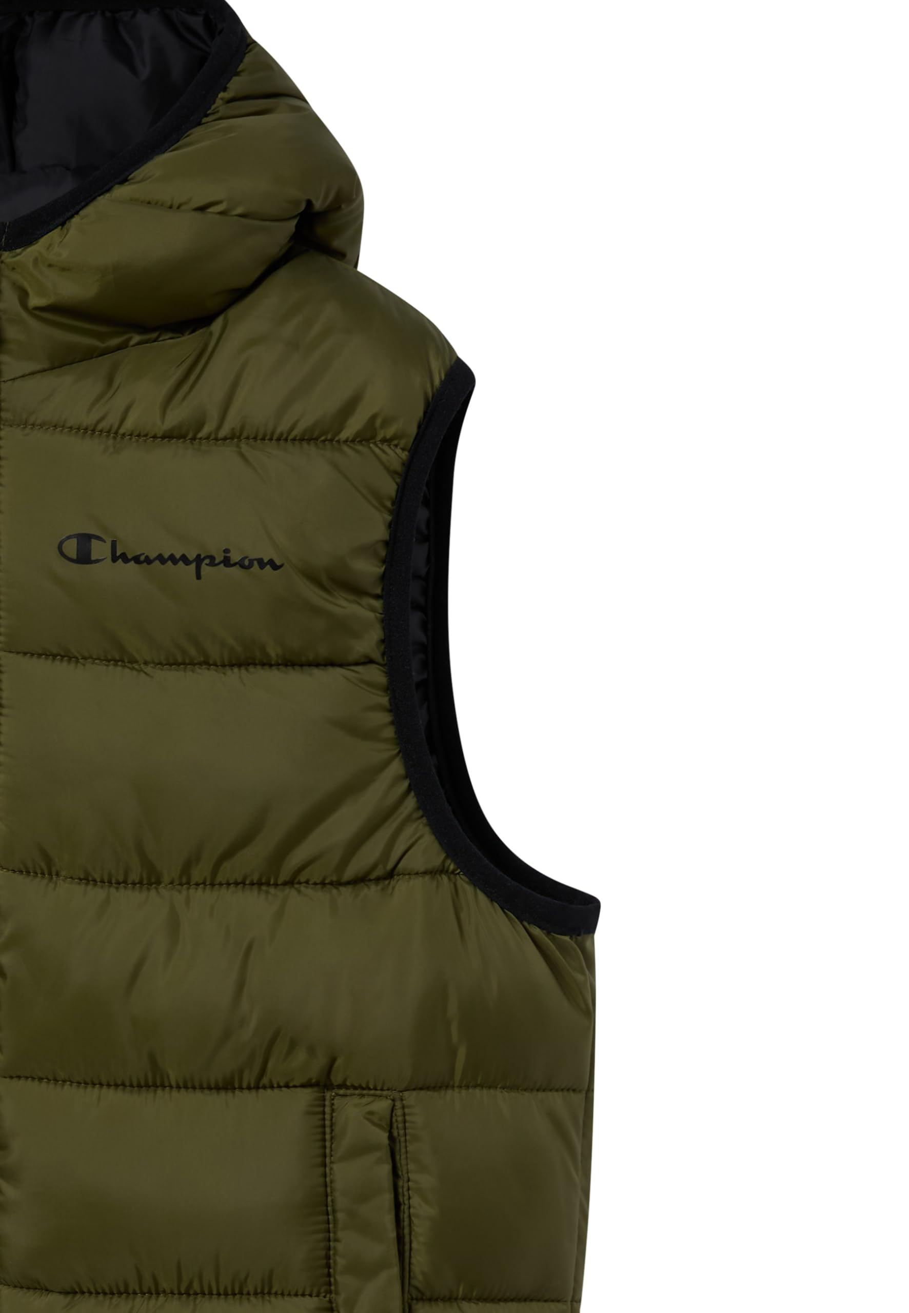 Champion Legacy Outdoor (220341) - Wr Light Nylon Cirè 35gr Small Script Logo High-neck Chaleco embotado Hombre