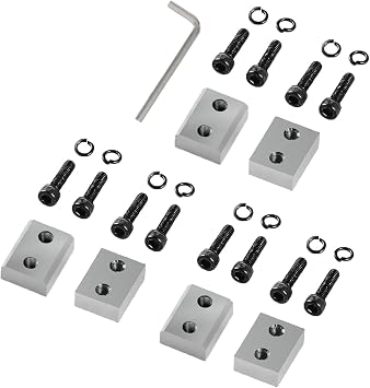 Cr12Mov Rebar Cutter Blade with Screws, 6 blades, including 12 hexagon screws, 12 spring washers and a matching hexagon wrench, HRC 58-60 Hardness,for Model RC-25A 25mm / 1
