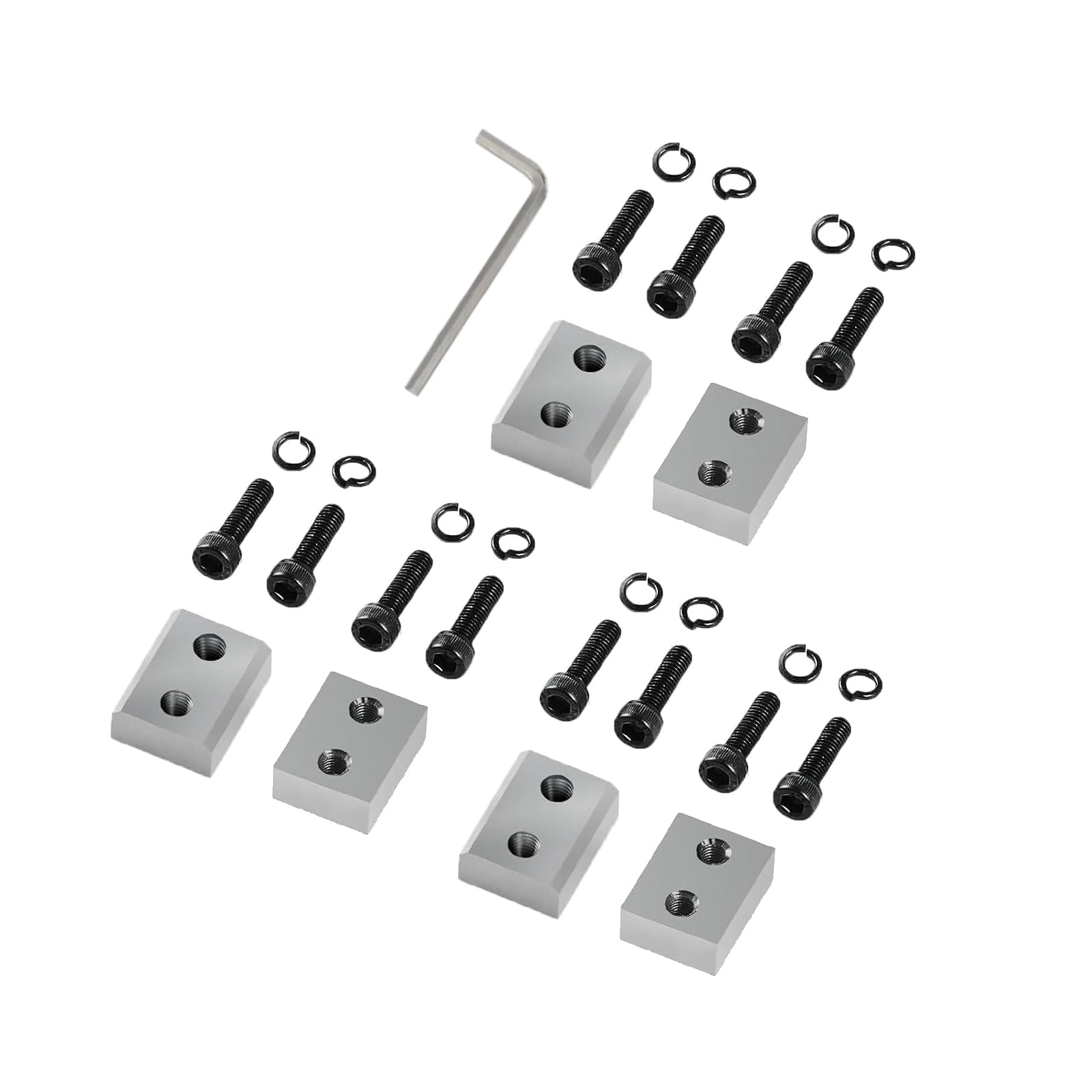 PEResQ Cr12Mov Rebar Cutter Blade with Screws, 6 blades, including 12 hexagon screws, 12 spring washers and a matching hexagon wrench, HRC 58-60 Hardness，for Model RC-25A