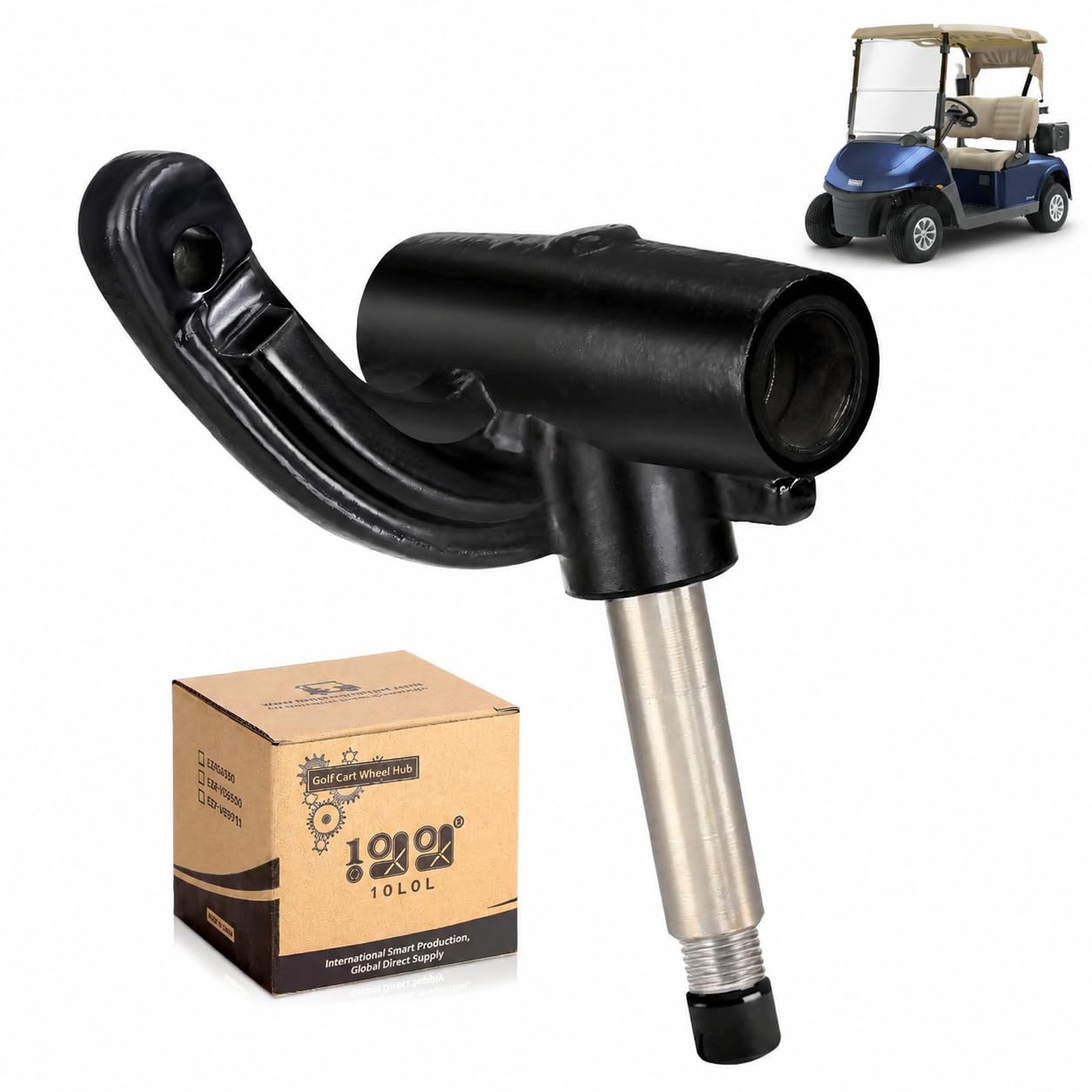 Photo 1 of 10L0L Golf Cart Driver Side Spindle Assembly Compatible with EZGO RXV 2008-up Golf Cart Model, Replace OEM# 607413, 601413
