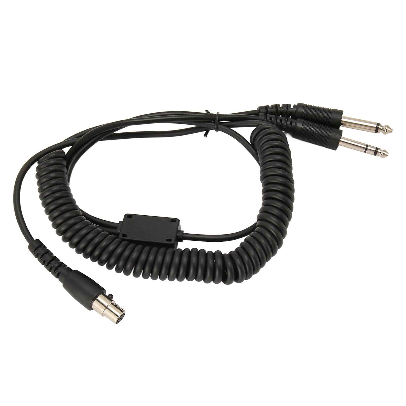 XUMIUZIY Mini XLR a GA Dual Plugs Cavo Adattatore per Cuffie per Aviazione, Mini XLR Tappo a 5 Pin su Tappi Doppi GA, Convertiti in Doppio GA PJ055 PJ068, Adatto a David Clark Avcomm ASA