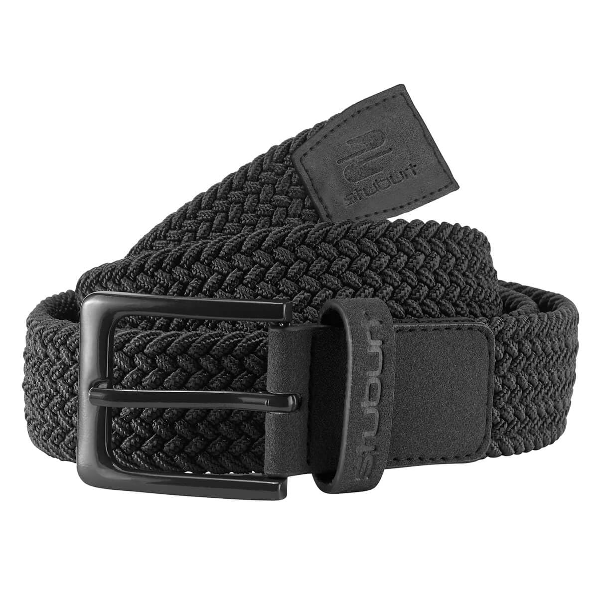 Stuburt Golf Mens Argill Braided Durable Pin Buckle Belt - Black - L