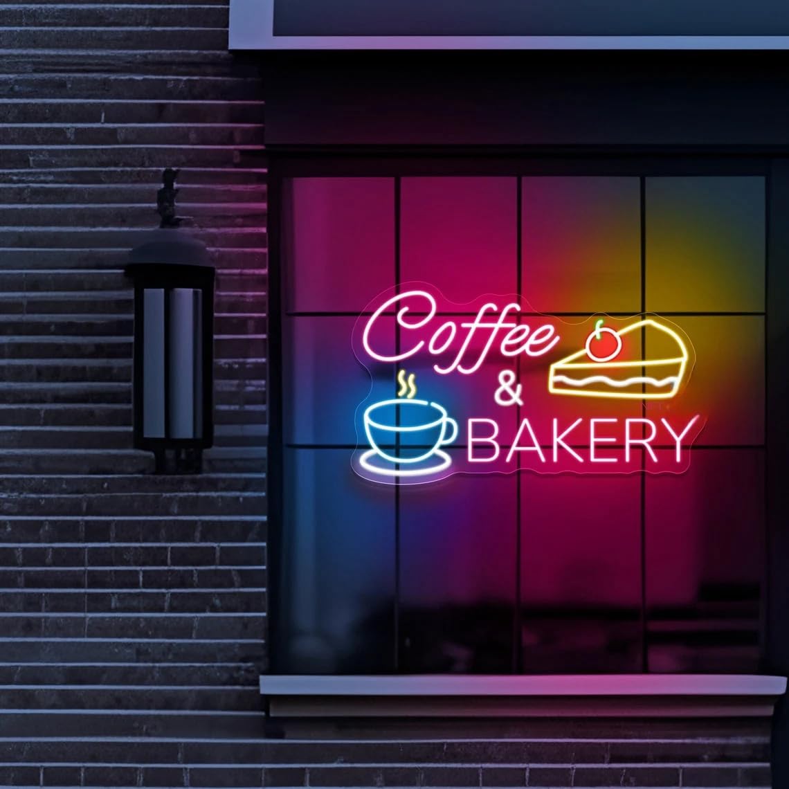 Coffee and Bakery Sign Coffee LED Bakery Neon Sign Coffee Cup Neon Sign Restaurant Decor Kitchen Sign Custom Neon Sign Outdoor