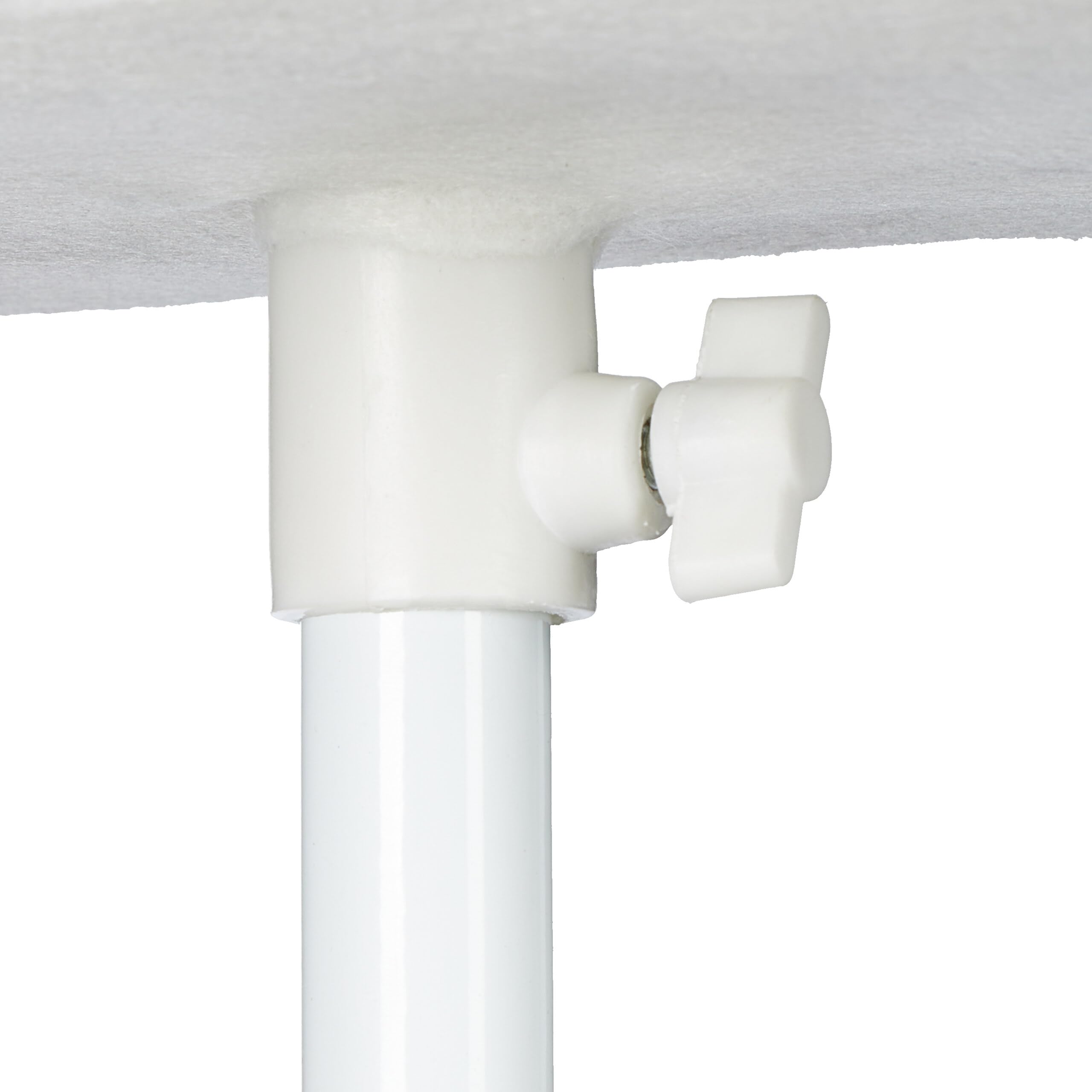 Relaxdays Schneiderpuppe, weiblich, Größe 36/38, höhenverstellbar 160–175 cm, mit Holzständer, Schaufensterpuppe, weiß
