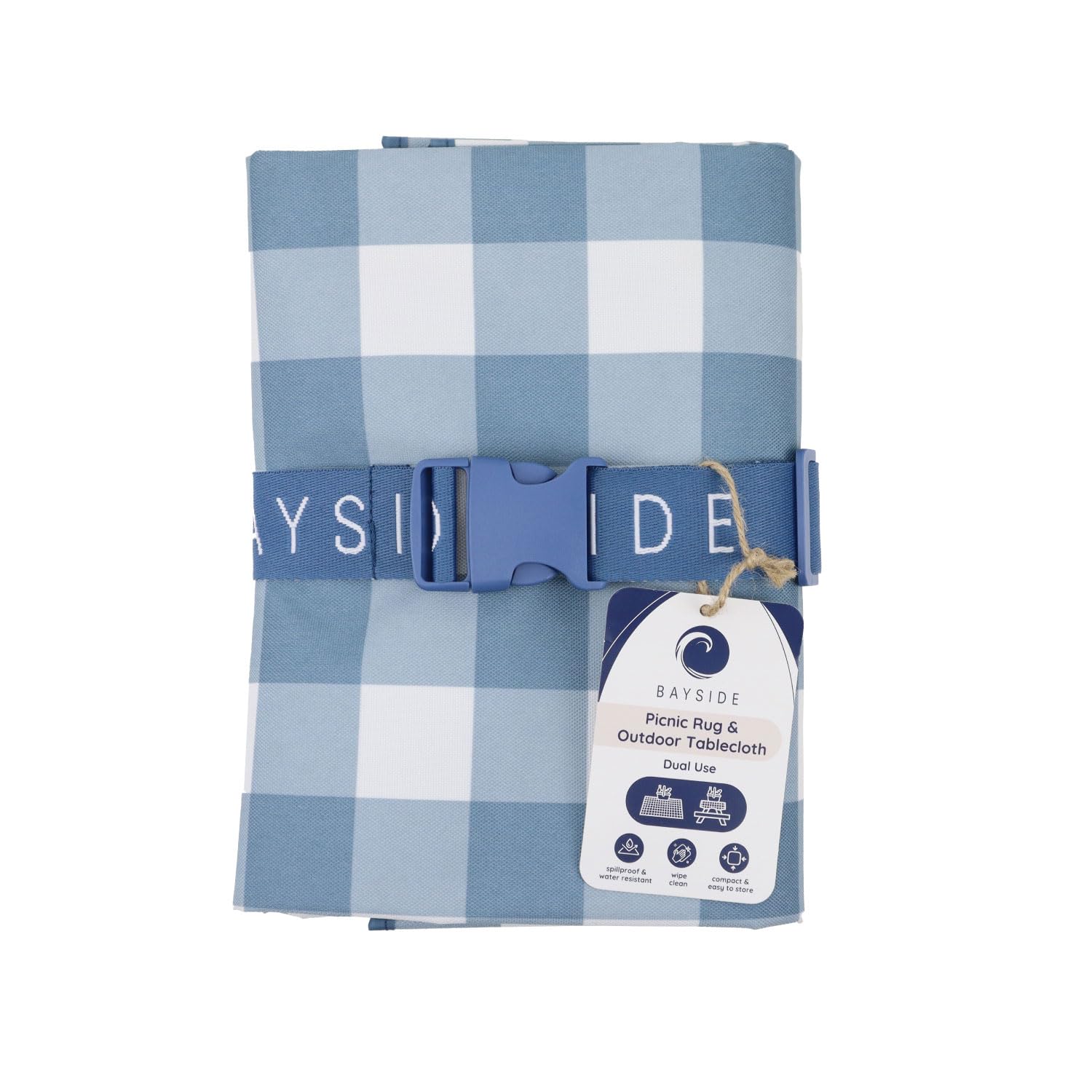 Bayside Blue Pool Waterproof Picnic Blanket 145Cm from B&Q