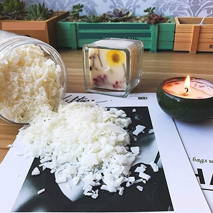 KROKIO® - 500Gm Soy Wax Flakes, Candle Wax for Candle Making, Natural Candles Making Supplies, Pure Soy Wax Flakes Perfect for Candles, Molds, Aromatharepy Tealights and Melts 2