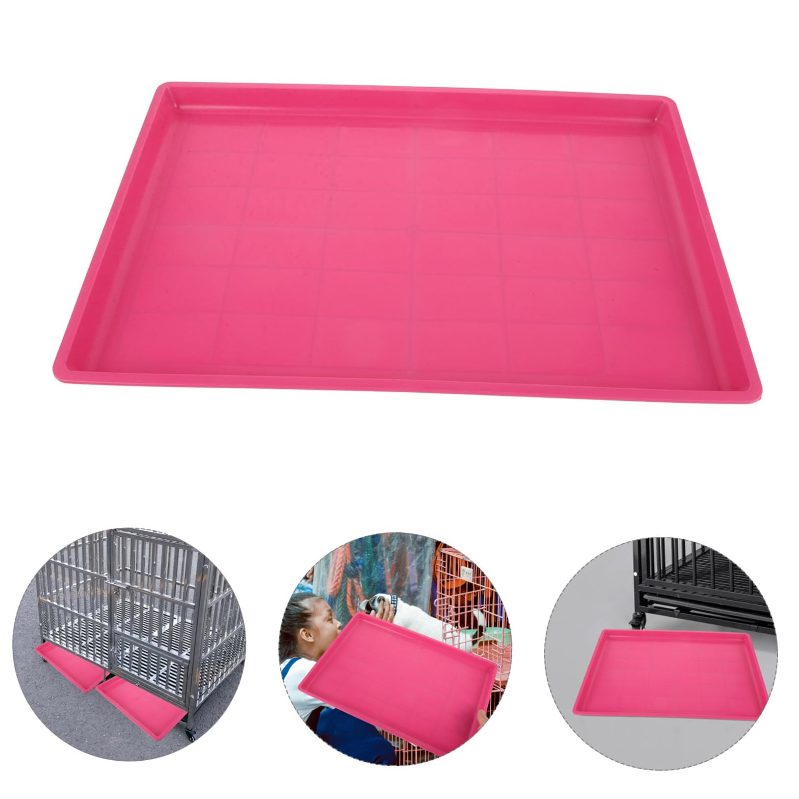 TOYANDONA Vassoio Inferiore per Gabbia in Plastica per Animali Domestici, Sostituzione Resistente e Stabile, Design Semplice e Linee Morbide, per Casa e Giardino