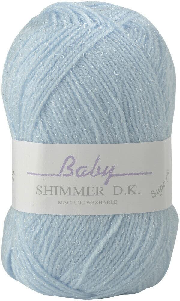 James C Brett Baby Shimmer DK Wool/Yarn - BS5 Blue