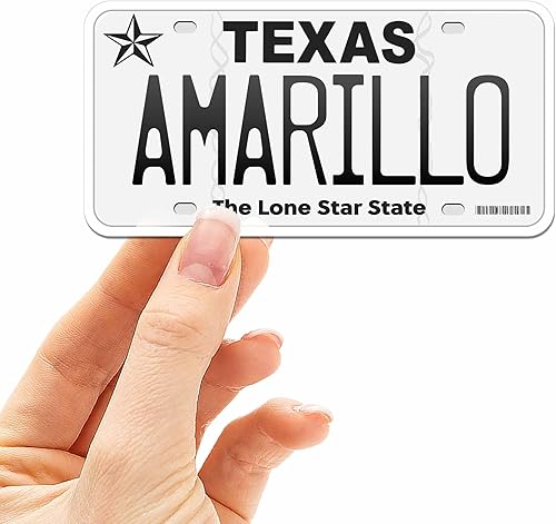 Miniatura 32 de Calcomanías de matrícula de Texas – 15 opciones de TX City – Adhesivo de parachoques de Texas para automóvil – Houston Austin Dallas San Antonio
