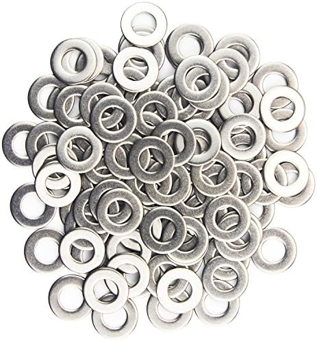Sutemribor M6x12mmx0.5mm Stainless Steel Flat Washer, 100Pcs