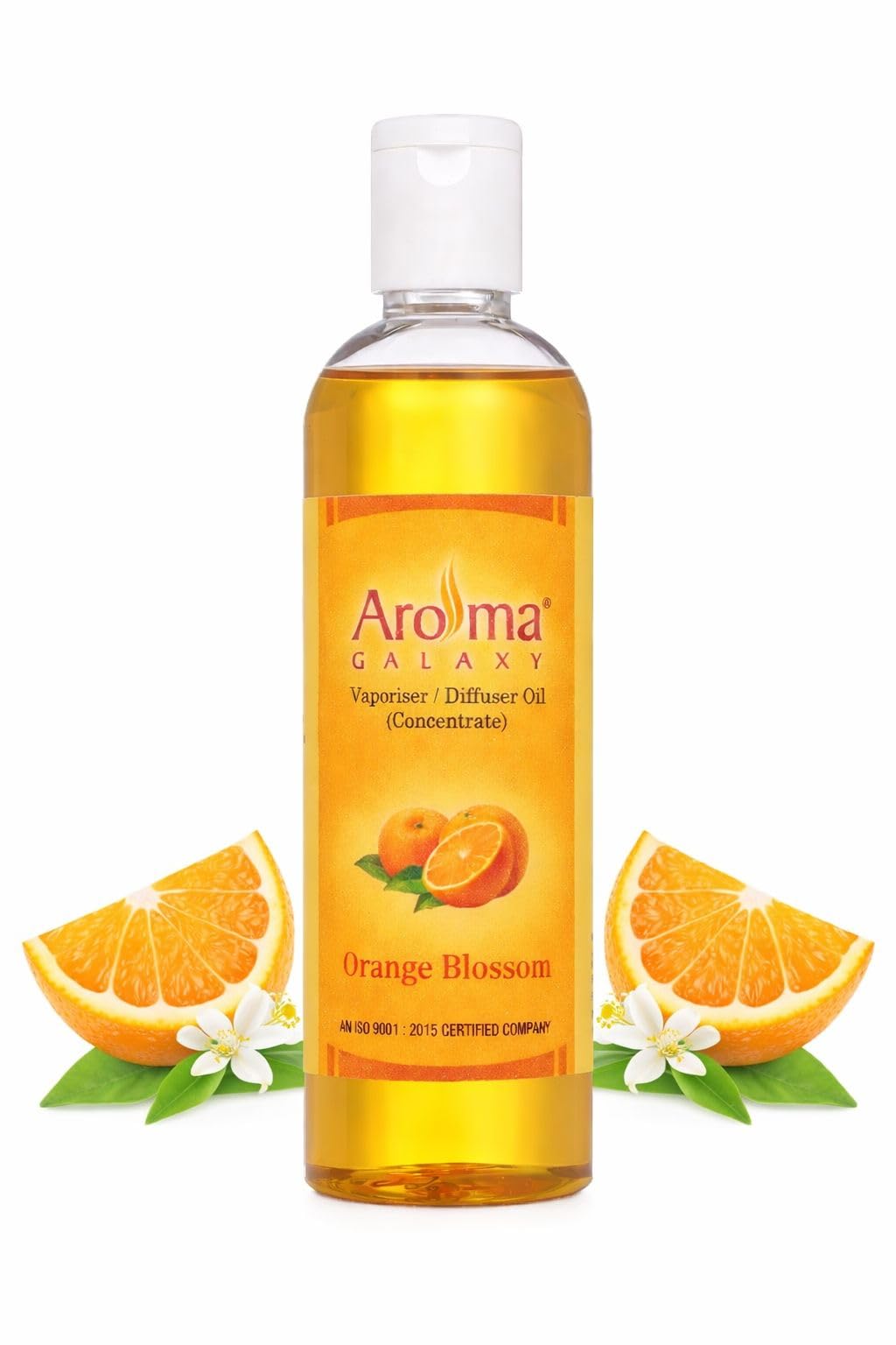 Aroma Galaxy Orange Blossom Diffuser Oil 200ml – Long Lasting Fragrance Oil for Humidifier & Aroma Diffuser | Fresh Orange Blossom Aroma Oil for Home, Office & Spa