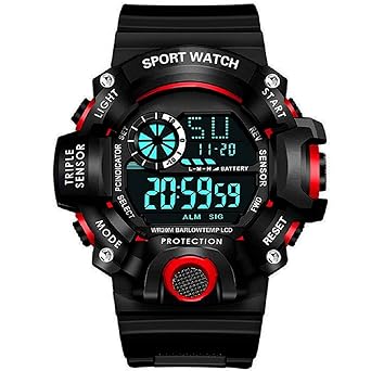 MATRIX Digital Sports Watch, Silicone Strap, Multi-Function, Waterproof & Shockproof Wrist Watch for Men & Boys
