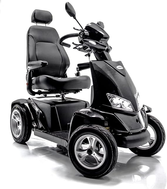 Silverado Extreme 4-Wheel Full Suspension Electric Mobility Scooter + Challenger Accessory Bundle