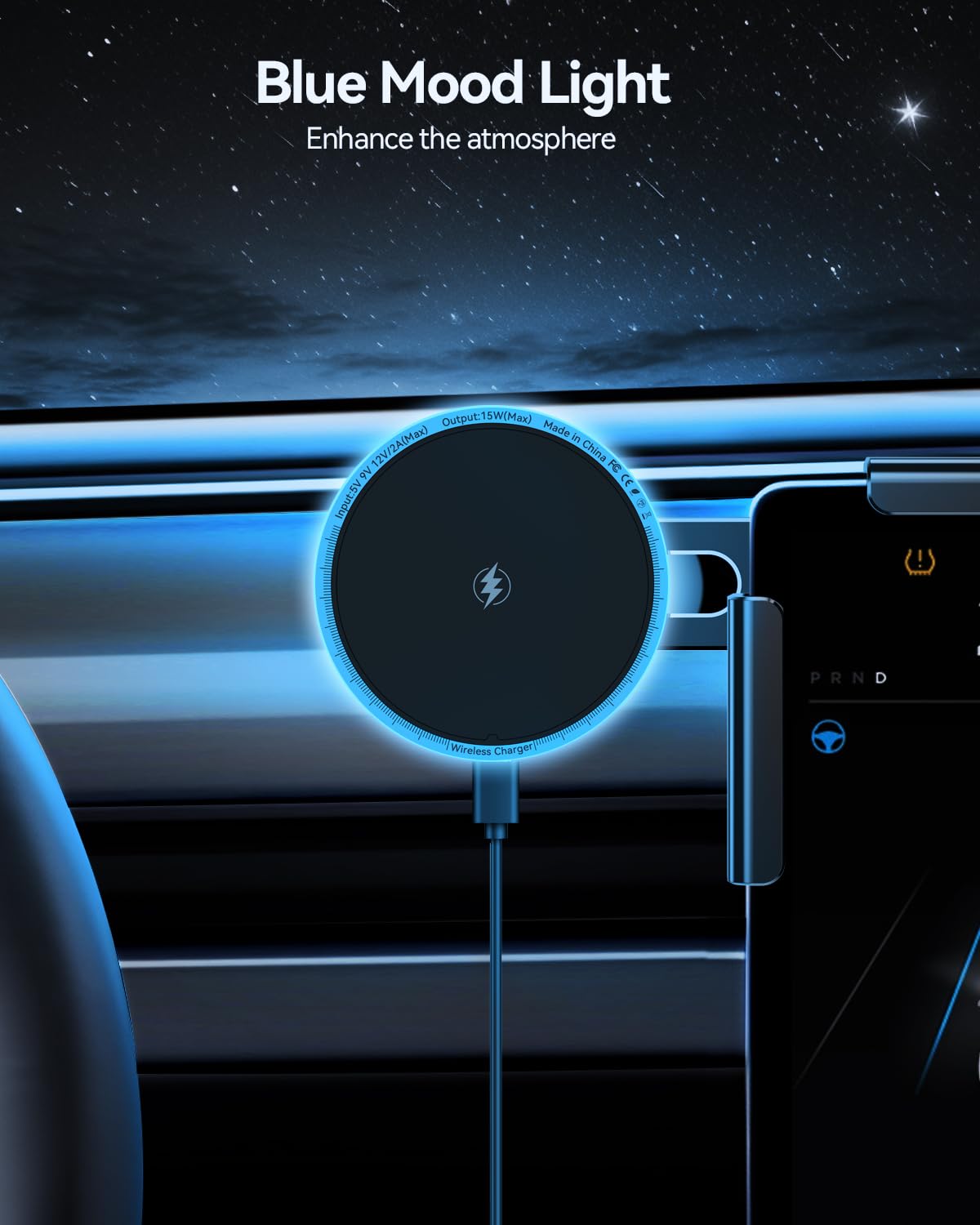 Magnet Handyhalterung Für Tesla Model Y/3 - Starke Haftkraft & 360° Verstellbar