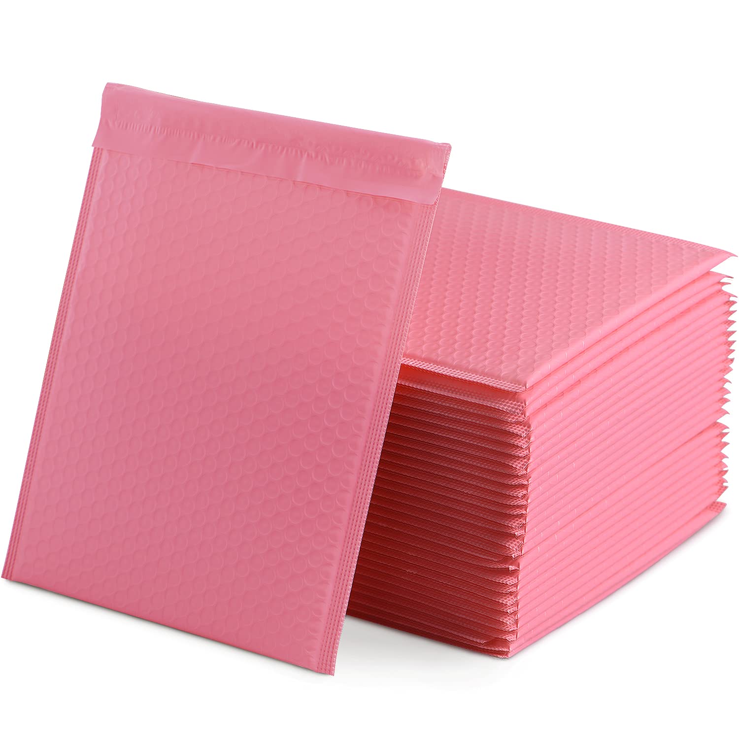 WeeGoo 30 Pcs A4 Pink Bubble Mailers 13 x 10 inch (33 x 25.5 cm) Pink Padded Envelopes Self-Adhesive Bubble Envelopes Waterproof Poly Mailers Shipping Bags for Packaging