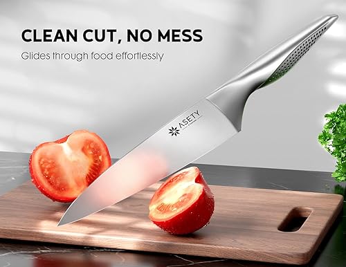 Miniatura 2 de Juego de cuchillos de cocina con bloque, juego de cuchillos ultra afilados para cocina, juego de 15 cuchillos de acero inoxidable con afilador