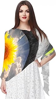 Sciarpa Sottile e leggera Morbida Scialle da donna Stola Velata Lunga Moda Tenere al caldo per la donna Per tutta la stagione Rose music