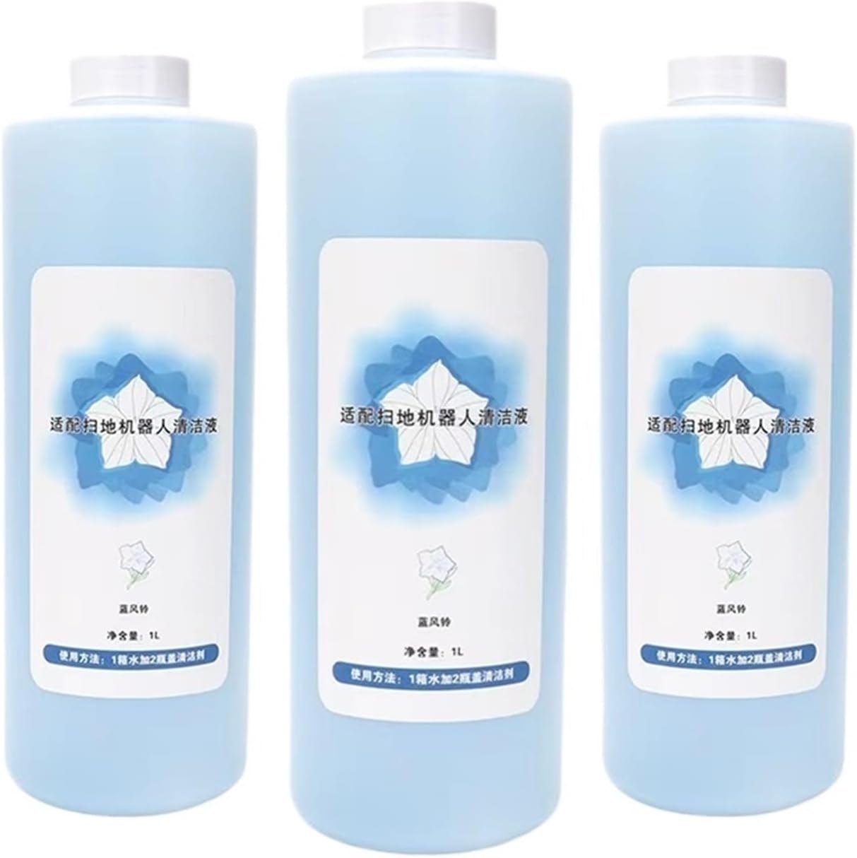 Floor Cleaning Solution Cleaning Liquid 1L ，Compatible for Deebot ， T20 OMNI/T20e/T20/T10 OMNI/T10 Turbo/X1 Omni/X1 Turbo/N9＋,Replace The Floor Cleaning Fluid(3pcs)