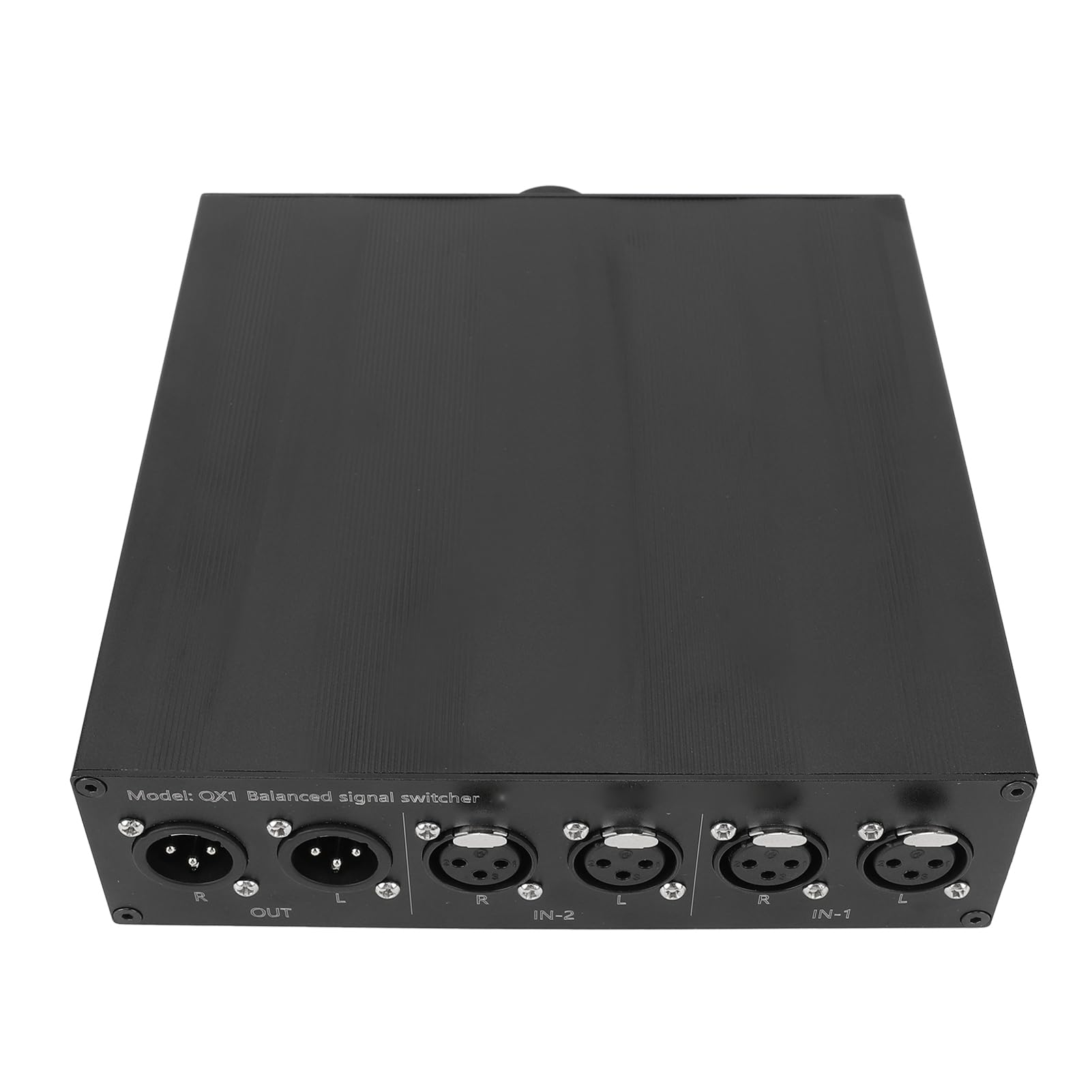 Conmutador de Sonido 2 en 1, Selector XLR de para Sistemas Estéreo HiFi Domésticos, Aleación Aluminio
