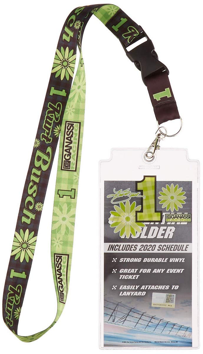 NASCAR Kurt Busch Credential Holder porte-ticket avec cordon WinCraft 01606115