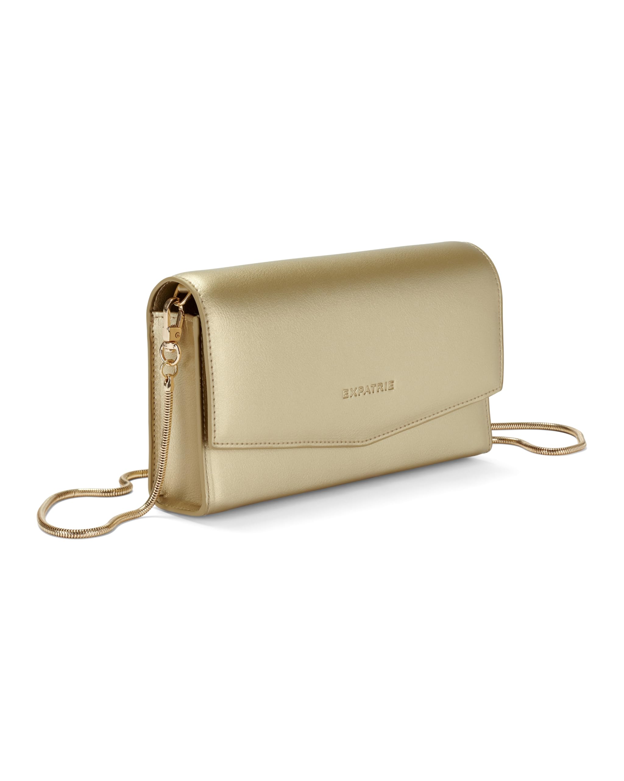 Expatrié Borsa a mano piccola da donna - Camille - Pochette in ecopelle vegana - Borsa da sera con catena removibile - Ideale per matrimoni, balli di fine anno, feste e cene