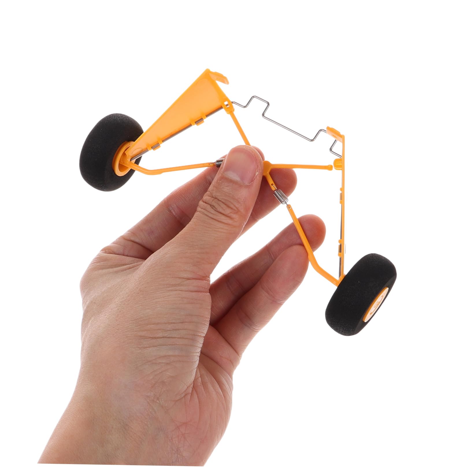Yardwe 3 Piezas Accesorios de Aviones RC para Remoto Radio Partes reemplazo Tren de Aterrizaje de Aviones Tren de Aterrizaje de avión RC el plastico Yellow