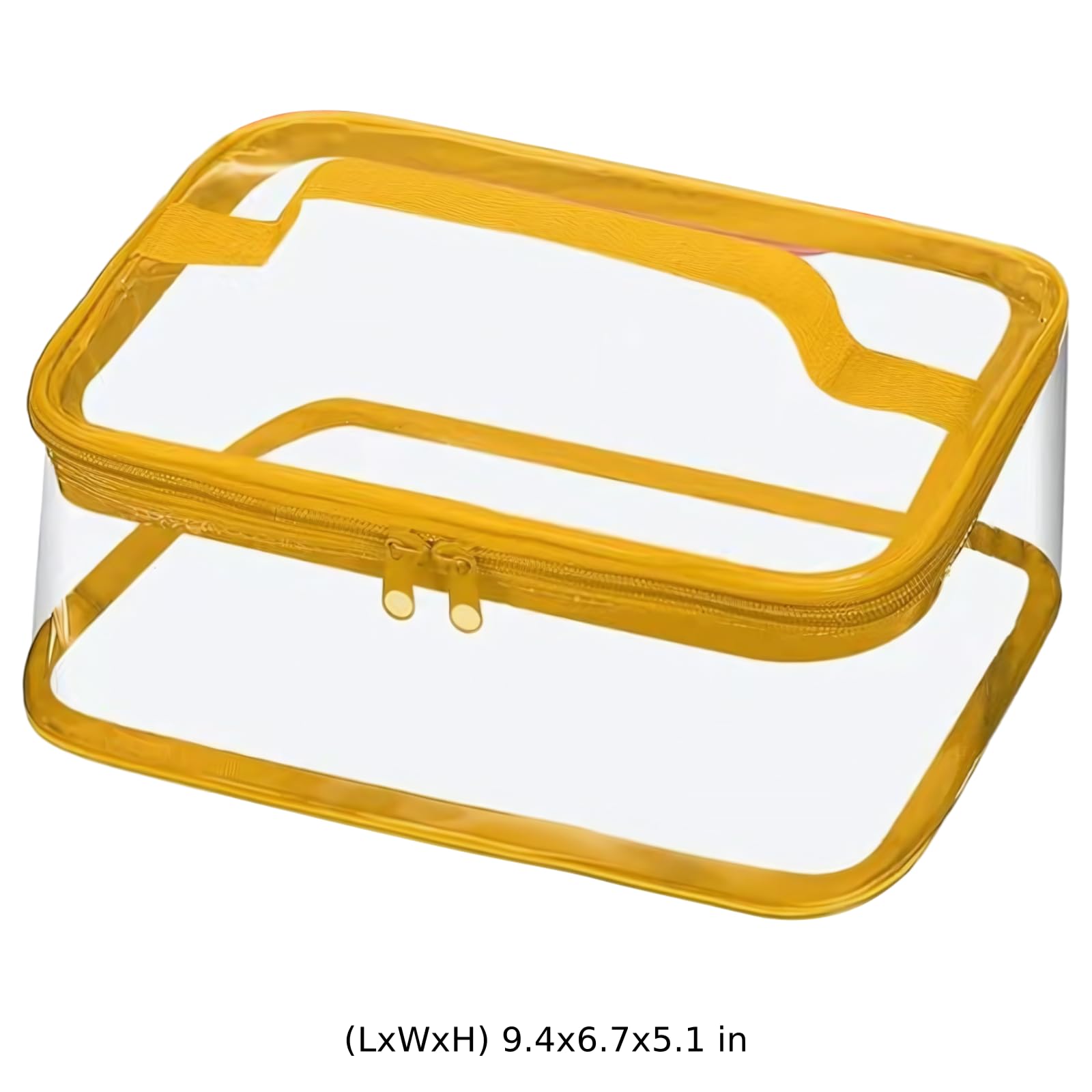 3 STK. Aufbewahrungstaschen für Spielzeug, transparente PVC-Organizer 24 x 17 x 13 cm, tragbare Reisetaschen mit Doppelreißverschluss, wasserabweisend für Brettspiele, Zuhause und Schule