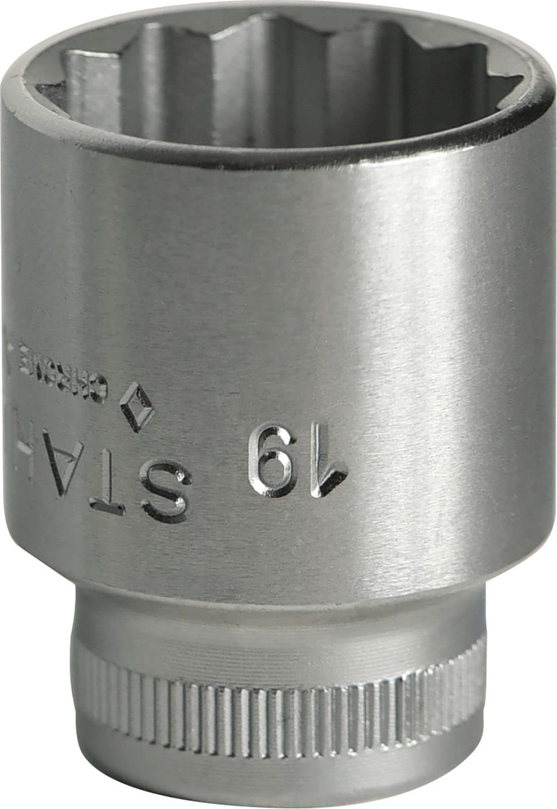 2010019 45 Socket: 19mm Hex, 10mm (3/8") Drive, 32mm Length, High-Performance Steel & Chrome, Anti-Slip Drive, Thin-Walled for Tight Spaces, Made in Germany
