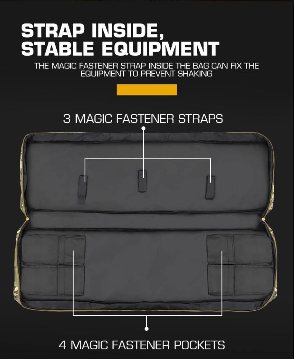 Peminkoo Bolsa para Pistola de Caza de 100 cm, Funda Protectora para Rifle de Combate, Paintball táctico, Molle, para Tiro con Airsoft