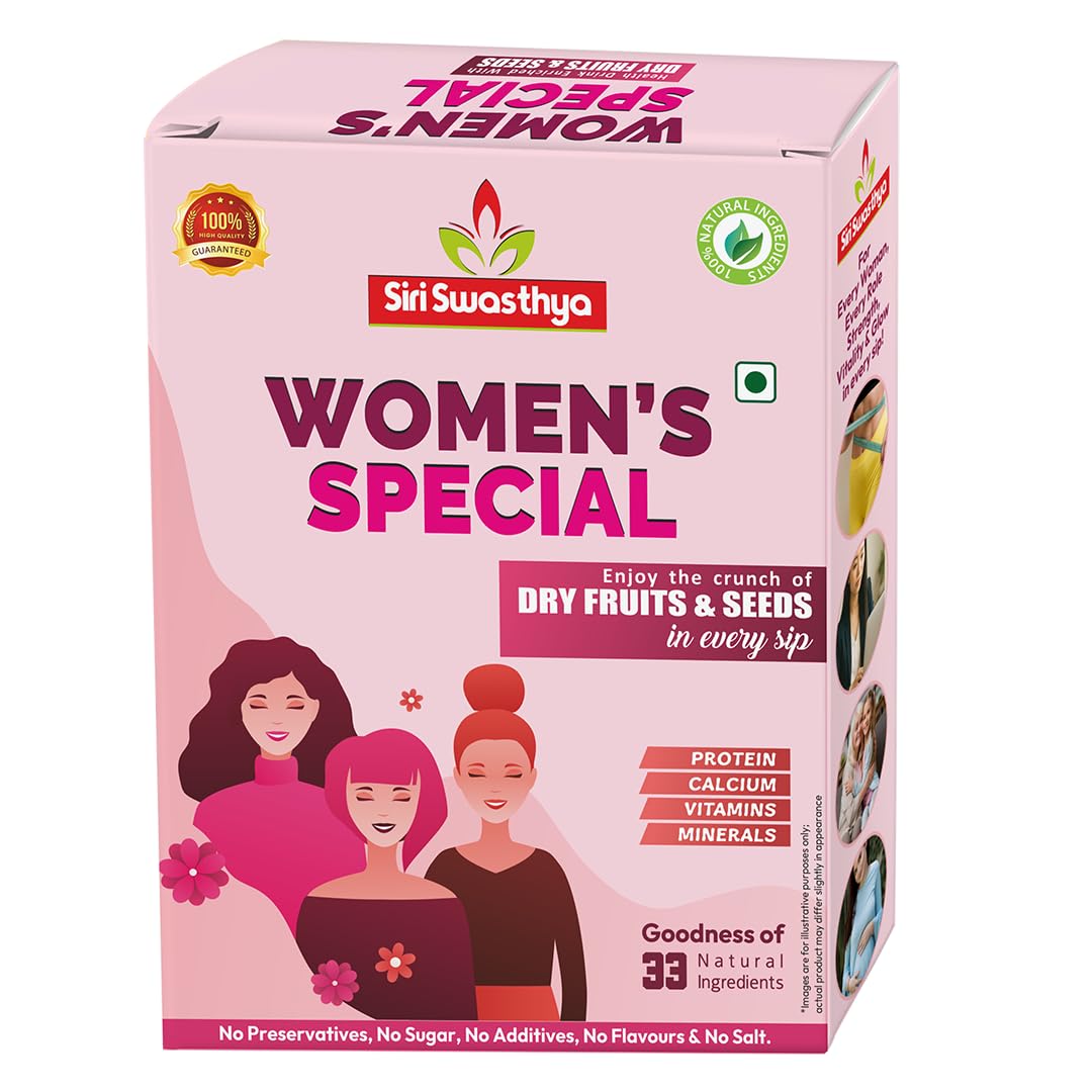 Women's Special Health Drink with Dry Fruits & Seeds, 33 Natural Ingredients, 500g (Pack of 1)-image-11