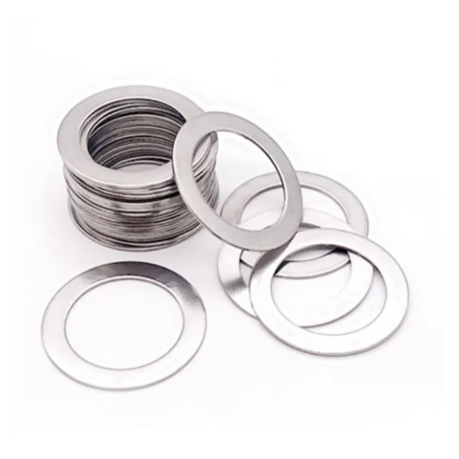 WUUKEPSG Stainless Steel Flat Washer Ultrathin Gasket Thin Shim M14-M18/20Pcs/17 * 24 * 1Mm