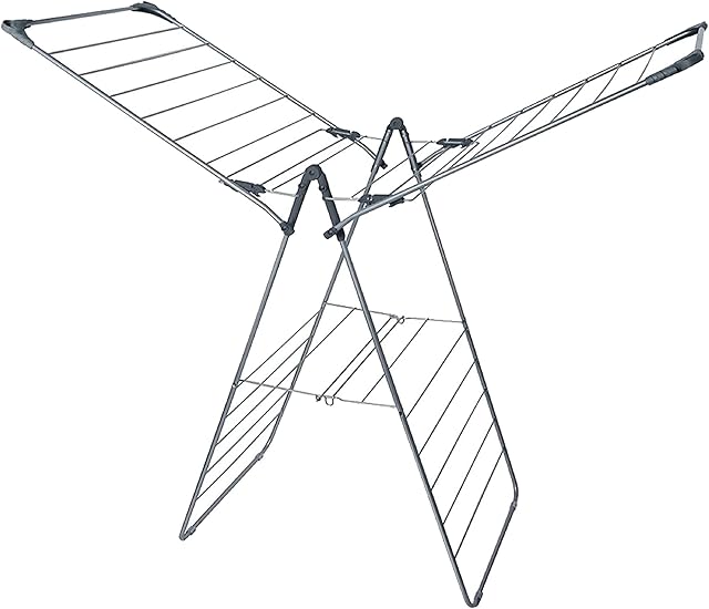 Pluto Packaging Extra Large Indoor Foldable Rack 13.5m X-Wing Airer Home Clothes Laundry Dryer