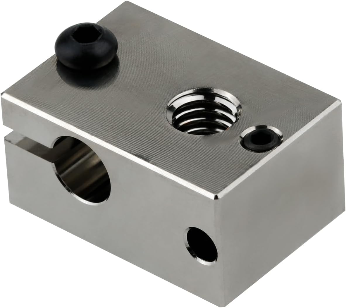 POLISI3D 3D Printer 500℃ High Temperature Plated Copper Heater Block for PT100 Cartridge Sensor Version V6 Hotend Titan Aero Extruder (Copper)