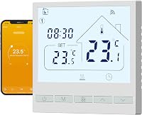 BEOK TOL47WIFI Okos WiFi Termosztát Gáz/Víz Kazánhoz és Padlófűtéshez - Programozható, Alexa és Google Asszisztens Kompatibilis 1