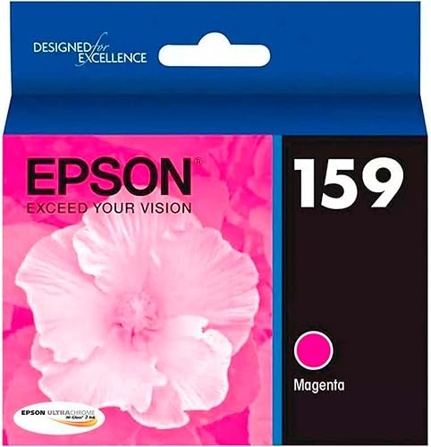 Epson UltraChrome Hi-Gloss 159 -Cartucho de inyección de tinta (Magenta) (T159320)